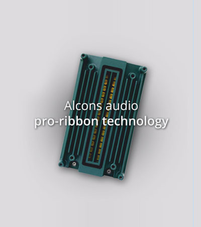 Alcons Audio pro-ribbon technology