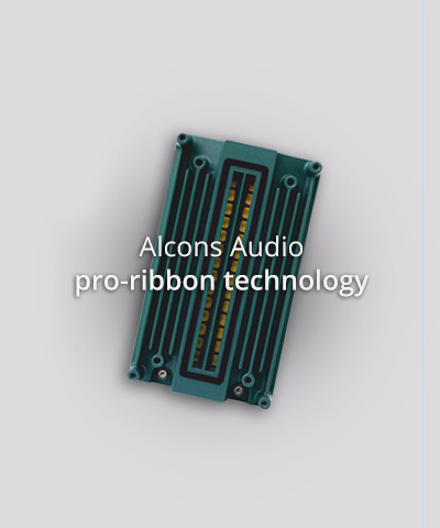 Alcons Audio pro-ribbon technology