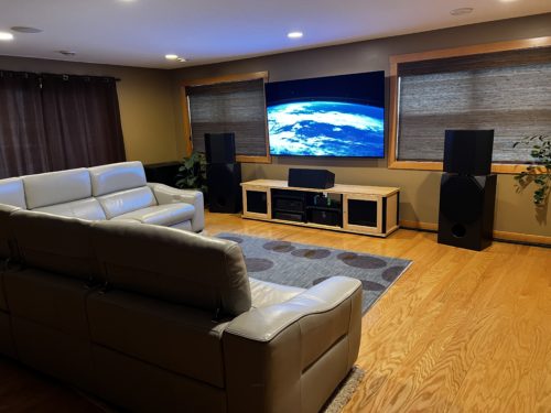 TV room converted into the best cinema experience
