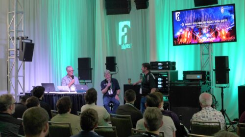 Robert Scovill and Buford Jones with Alcons Audio USA's David Rahn Robert Scovill and Buford Jones with Alcons Audio USA's David Rahn